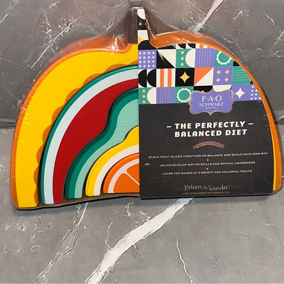 FAO Schwarz Stacked Fruit Slices - NEW - Picture 6 of 6